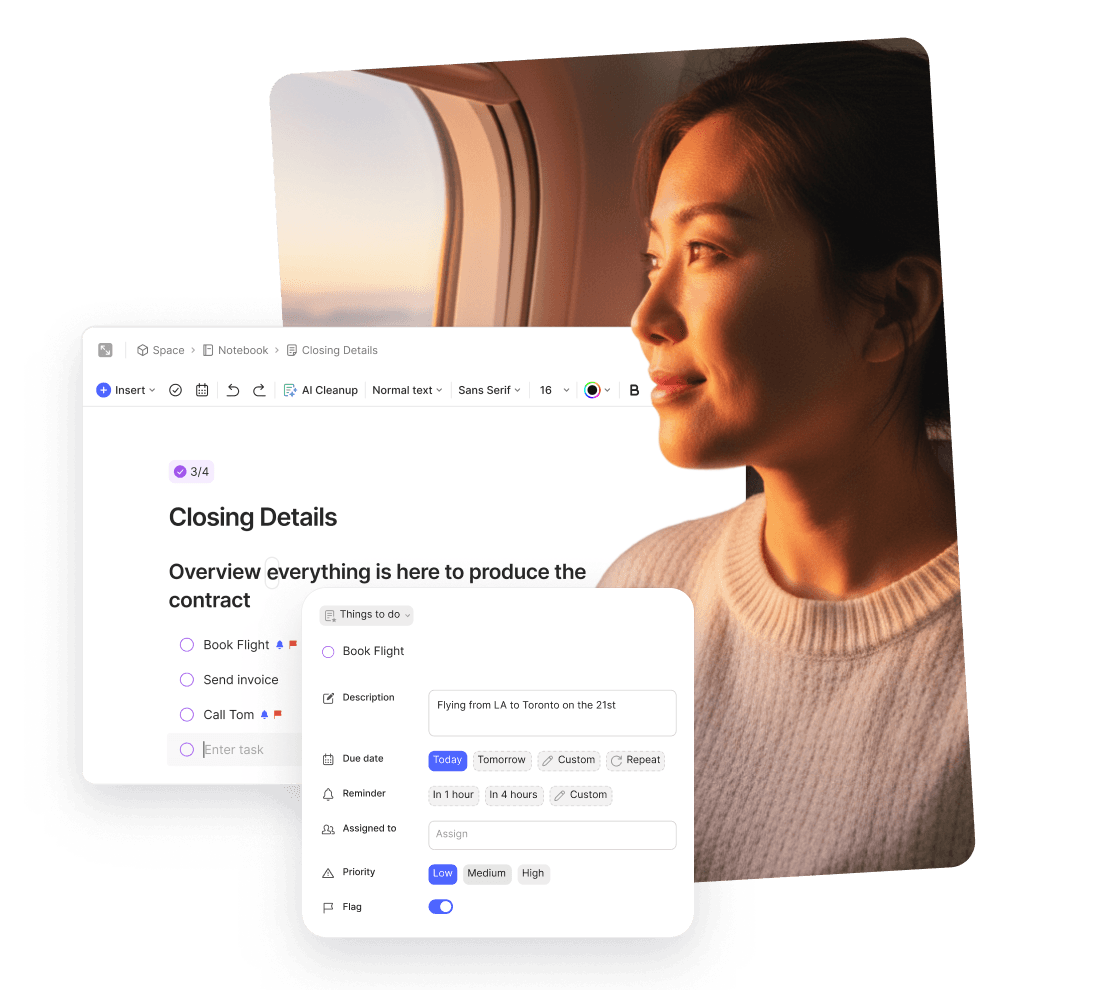 A UI rappresentation of to-do